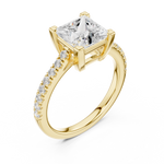Load image into Gallery viewer, Reina 2.00ct Princess Cut Diamond Engagement Ring
