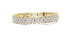 Load image into Gallery viewer, Two-Row Diamond Bracelet — 17.38ct
