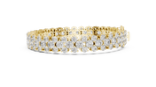 Two-Row Diamond Bracelet — 17.38ct
