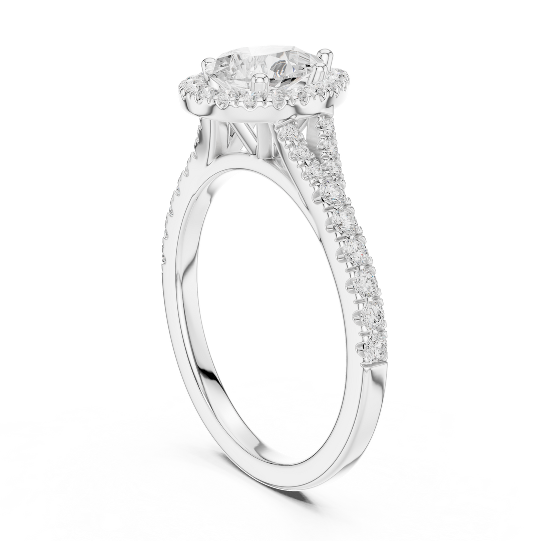 Lune 1.00ct Pear Shape Diamond Ring
