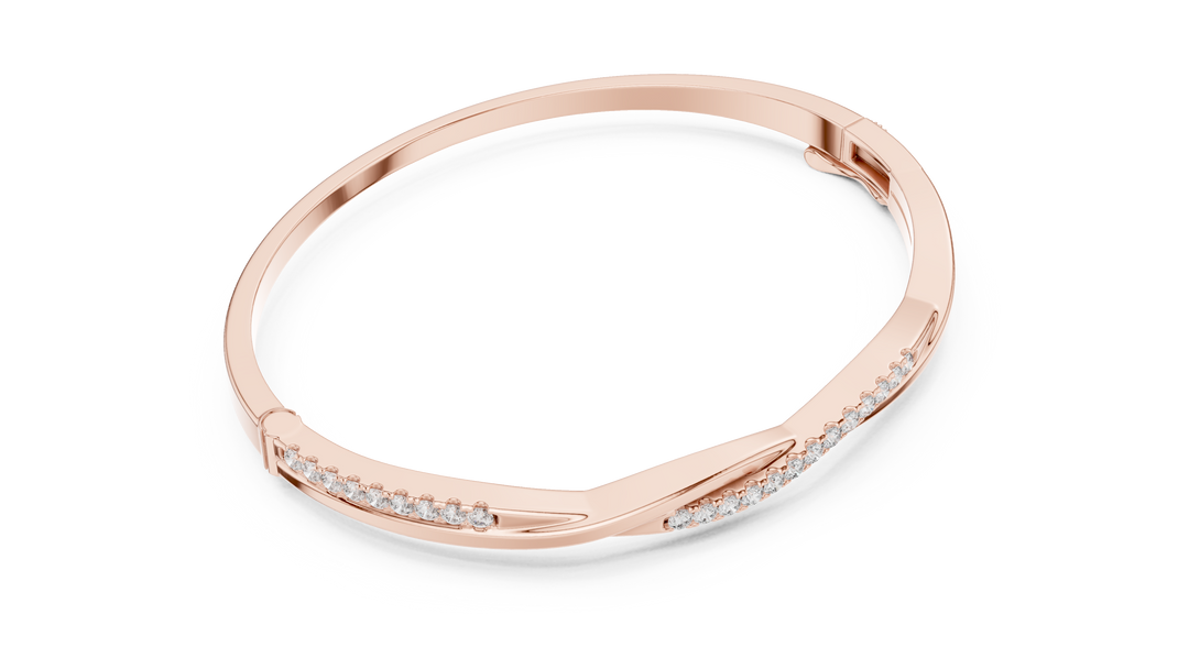 Diamond Channel Bangle — 0.7ct