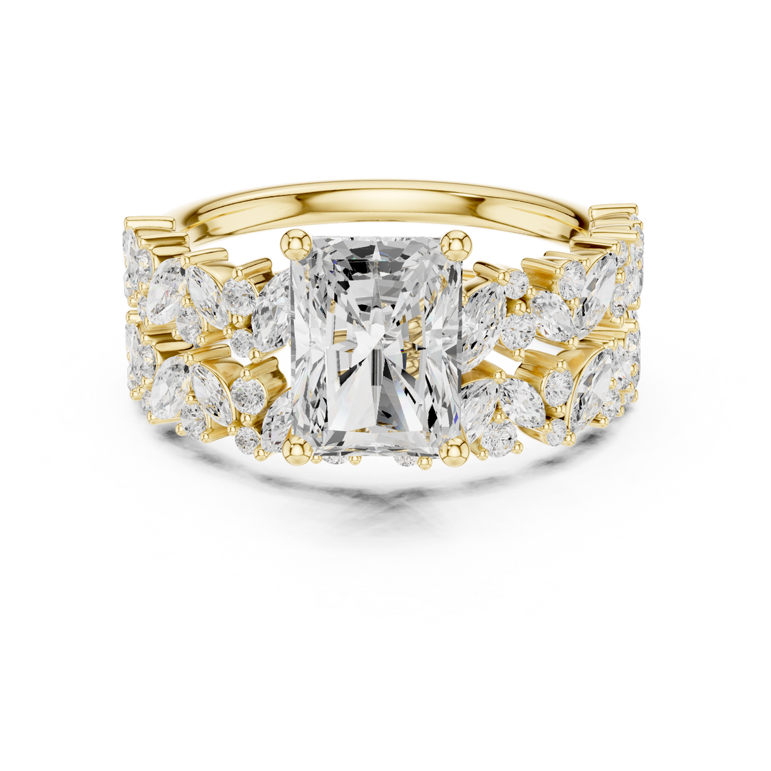 Spectrum 1.98ct Radiant Cut Diamond Ring