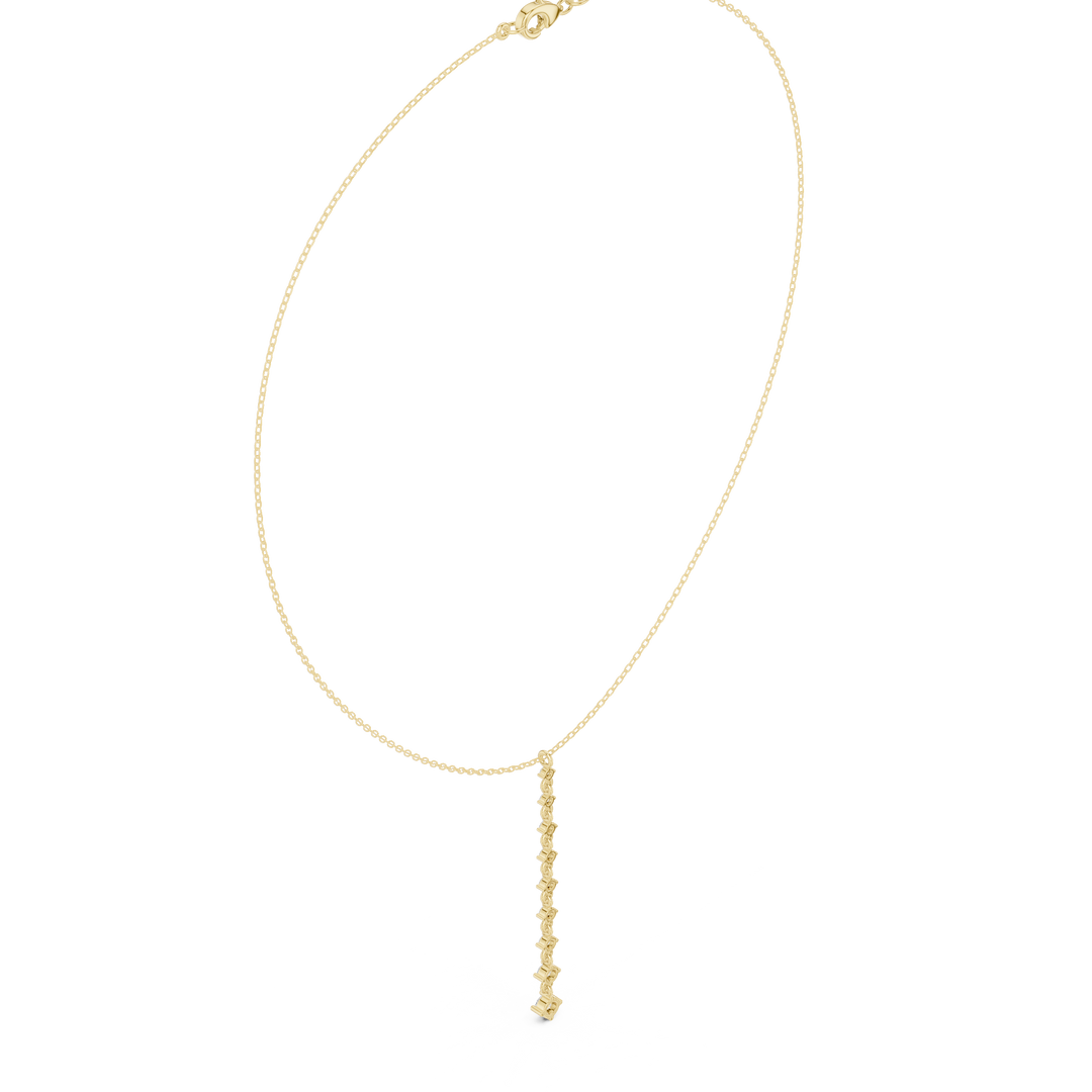 Graduated Solitaire Drop Necklace — 0.63ct