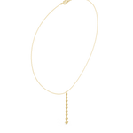 Load image into Gallery viewer, Graduated Solitaire Drop Necklace — 0.63ct
