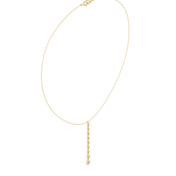 Graduated Solitaire Drop Necklace — 0.63ct