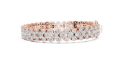 Two-Row Diamond Bracelet — 17.38ct