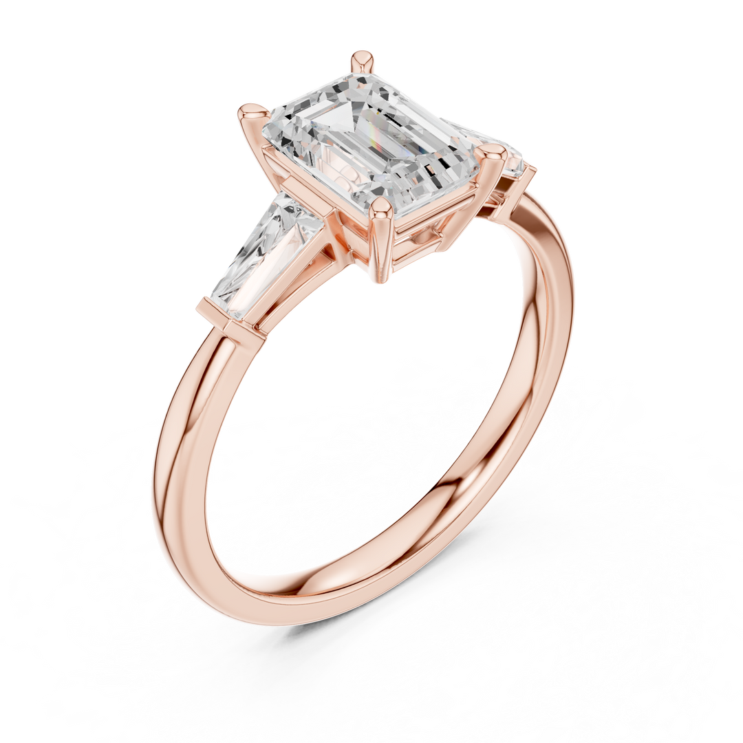 Rafaela 1.31ct Emerald Cut Diamond Ring