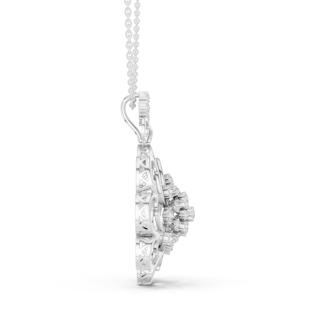 Ornate Scroll Pendant — 1.03ct