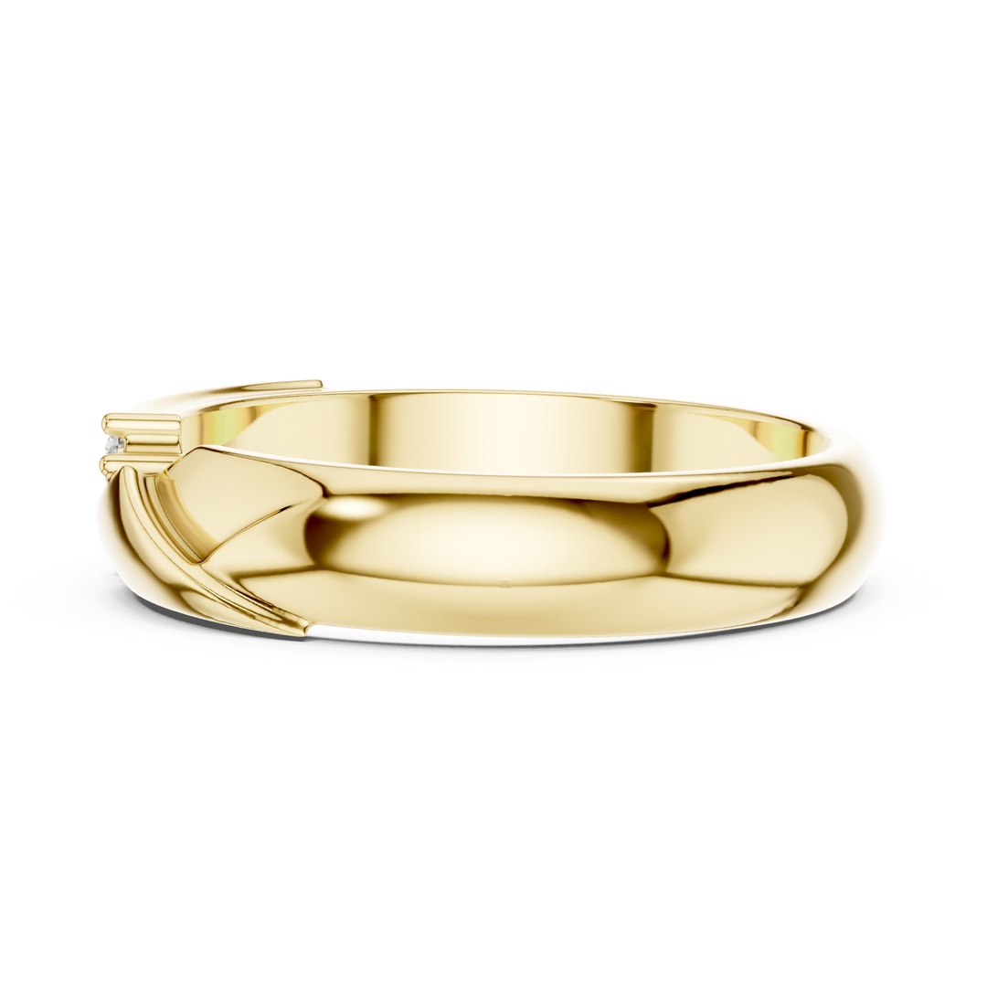 Graduated Trio Mens Ring — 0.08ct