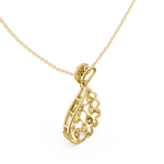 Load image into Gallery viewer, Triple Wire Teardrop Pendant — 0.69ct
