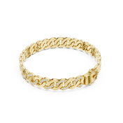 Chunky Curb Link Men's Bracelet — 1.10ct