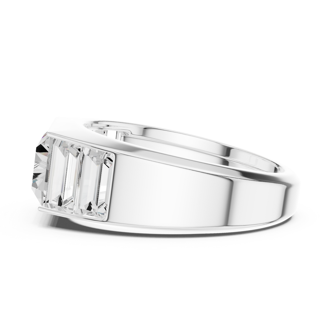 Multi Baguette Mens Ring — 3.42ct