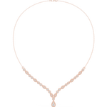 Load image into Gallery viewer, Floral Cluster Y Necklace — 1.14ct
