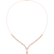 Floral Cluster Y Necklace — 1.14ct