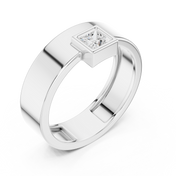 Princess Bezel Mens Ring — 0.25ct
