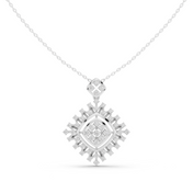 Spike Halo Pendant — 1.05ct