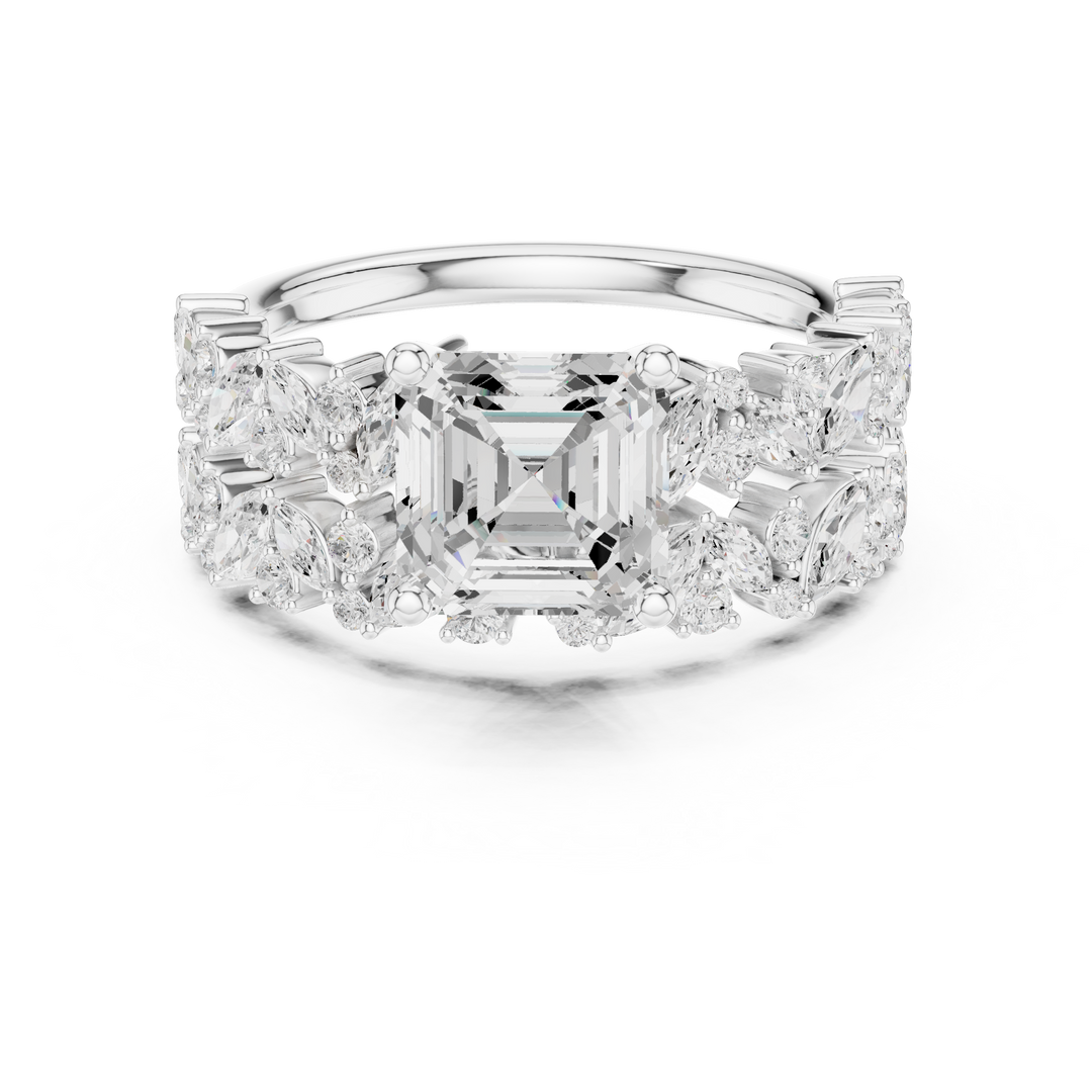 Vintage 1.80ct Emerald Cut Diamond Ring