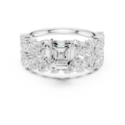 Vintage 1.80ct Emerald Cut Diamond Ring