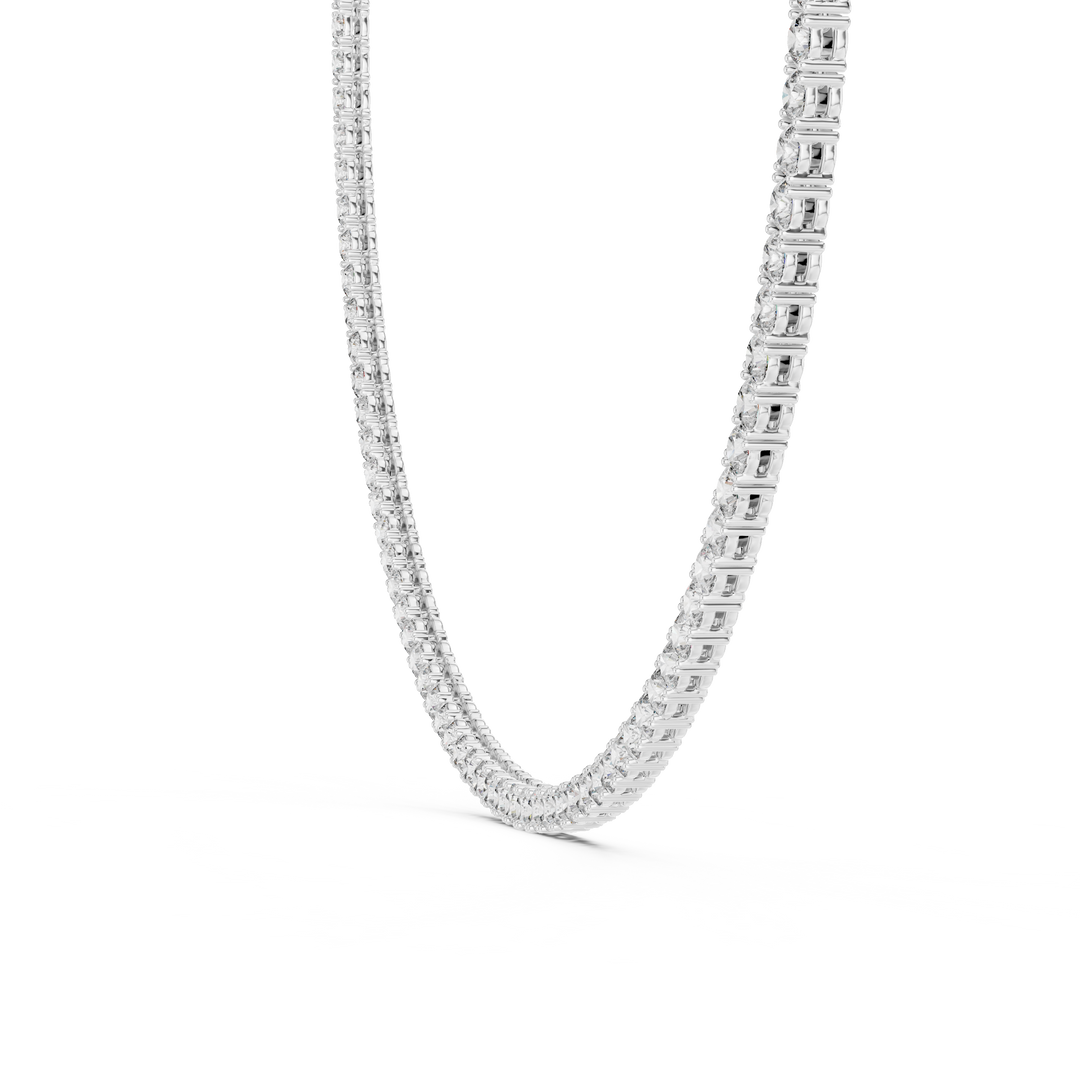 Classic Tennis Necklace — 37.20ct