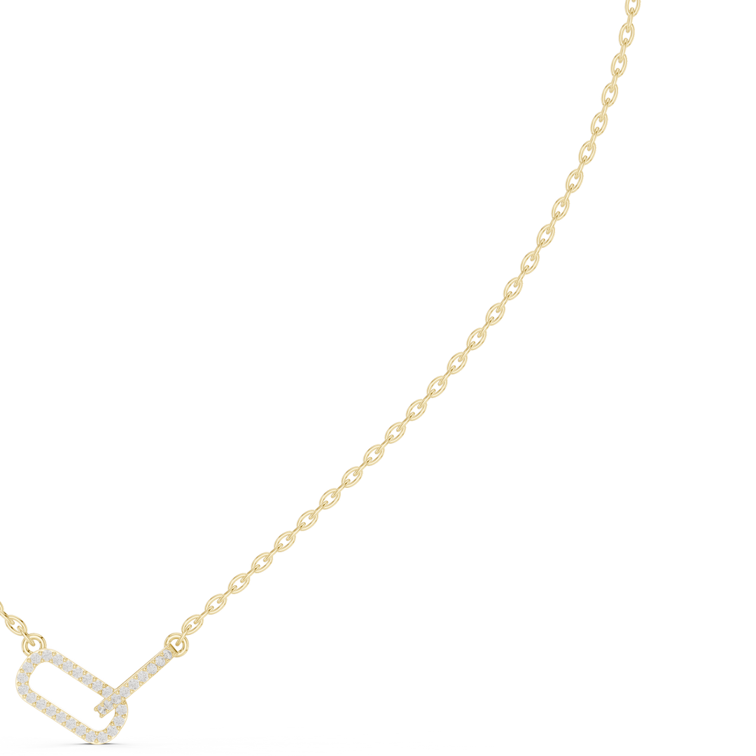 Heart and Arrow Pendant Necklace — 0.30ct