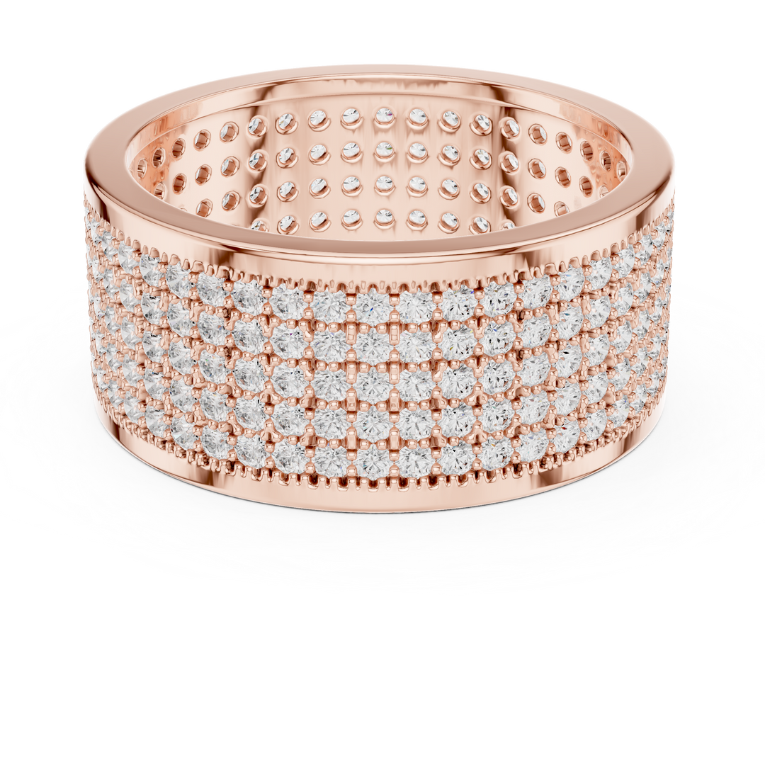 Grid Pavé Mens Ring — 1.84ct
