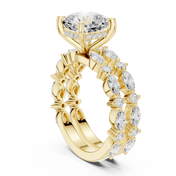 Glacier 2.65ct Cushion Cut Diamond Ring