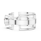 Crown Edge Mens Ring — 1.00ct