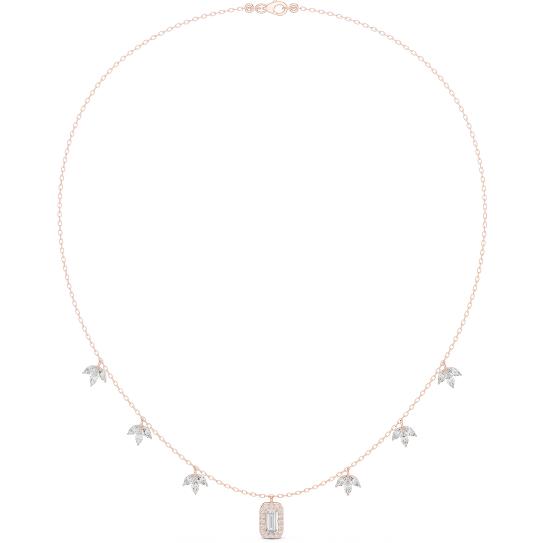 Botanical Leaf Pendant Necklace — 1.73ct