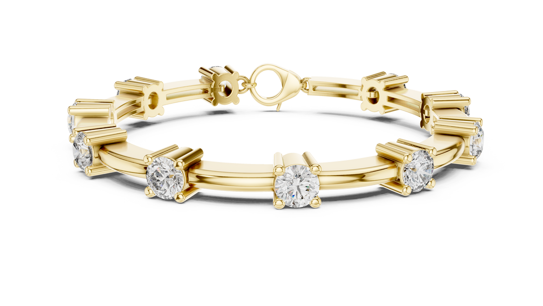 Diamond Station Bracelet — 5.60ct
