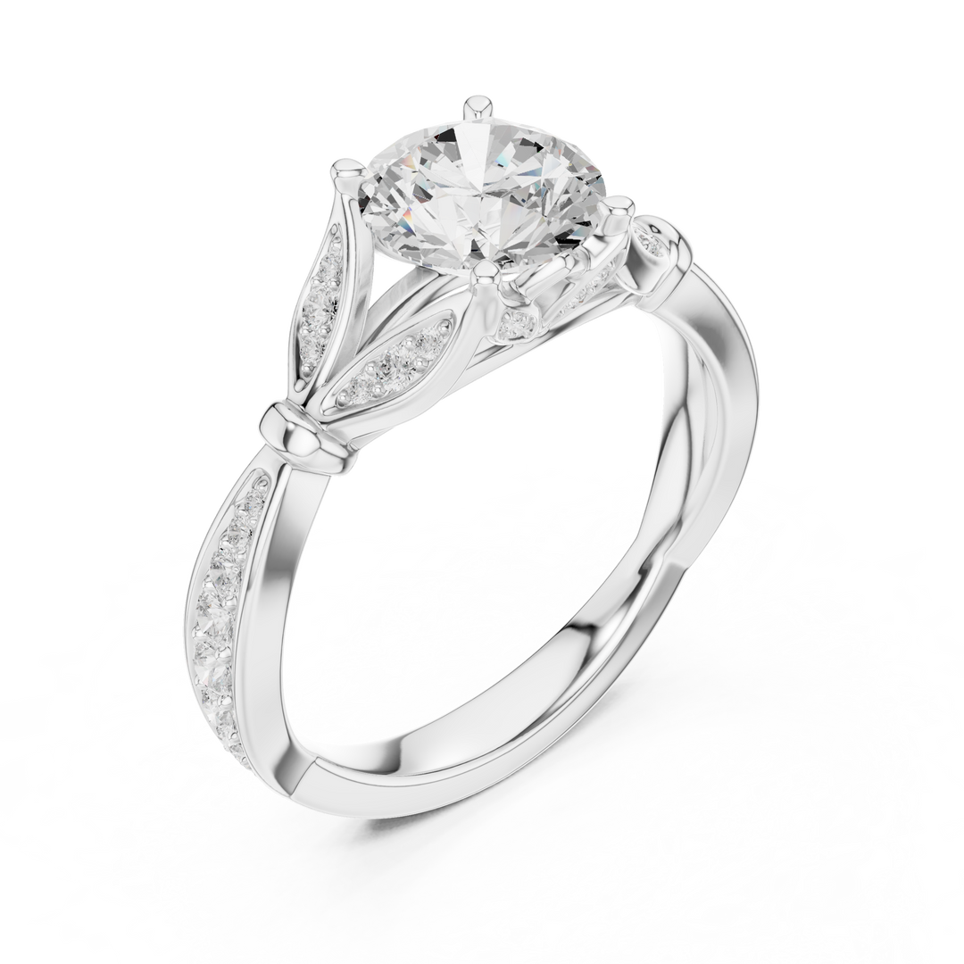 Orbite 1.33ct Round Brilliant Diamond Ring