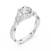 Orbite 1.33ct Round Brilliant Diamond Ring