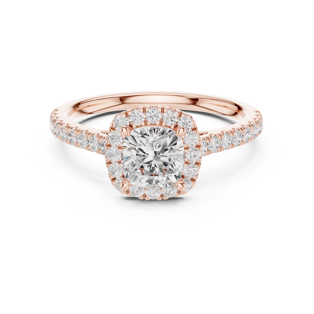 Chérie 0.86ct Cushion Cut Diamond Ring