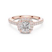 Chérie 0.86ct Cushion Cut Diamond Ring
