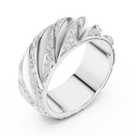 Load image into Gallery viewer, Twisted Rope Mens Ring — 0.63ct
