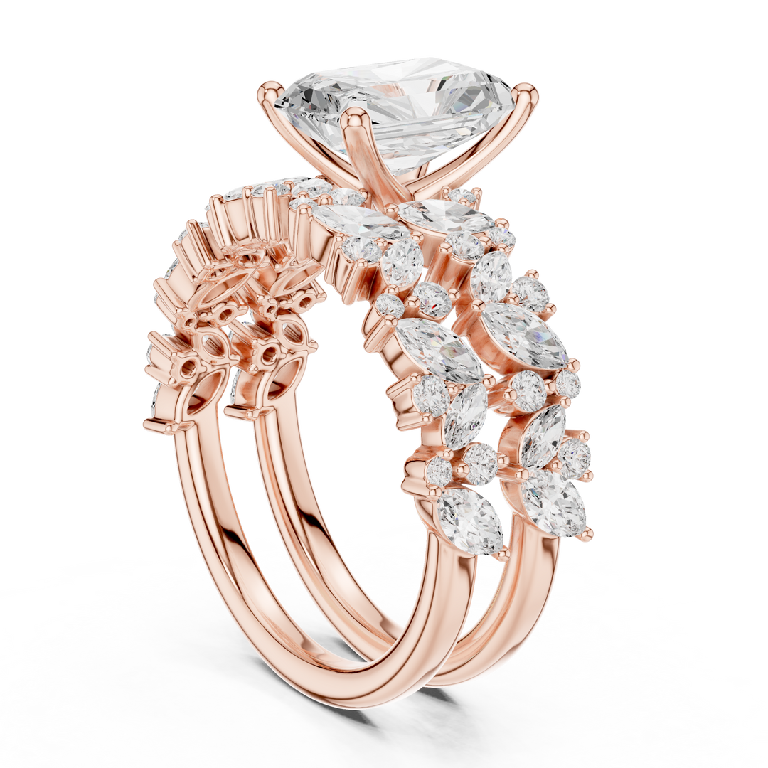 Spectrum 1.98ct Radiant Cut Diamond Ring