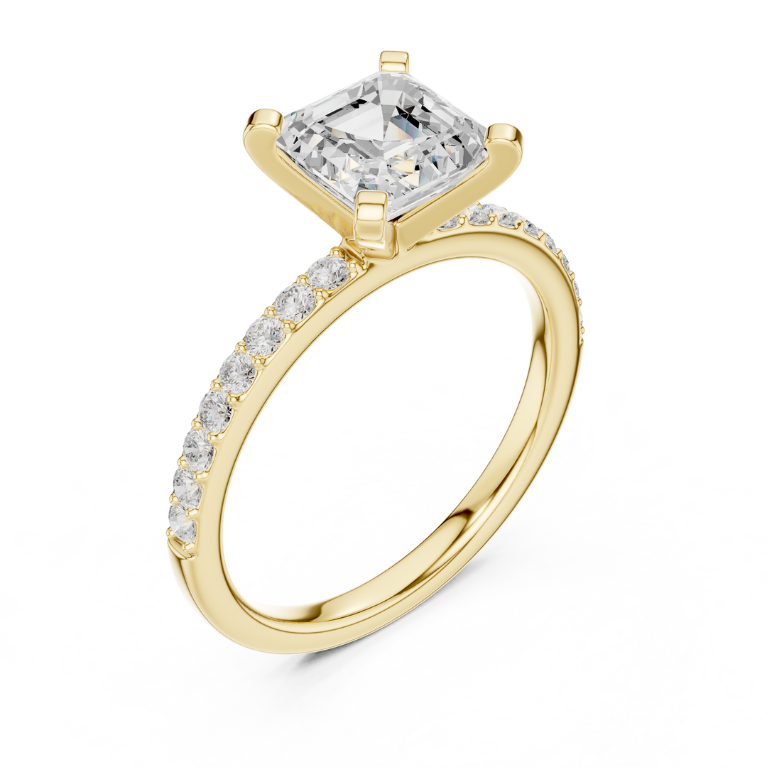 Hera 2.00ct Asscher Cut Diamond Engagement Ring