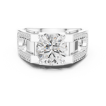 Load image into Gallery viewer, Pavé Split Shoulder Mens Ring — 1.69ct

