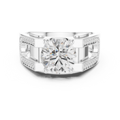 Pavé Split Shoulder Mens Ring — 1.69ct