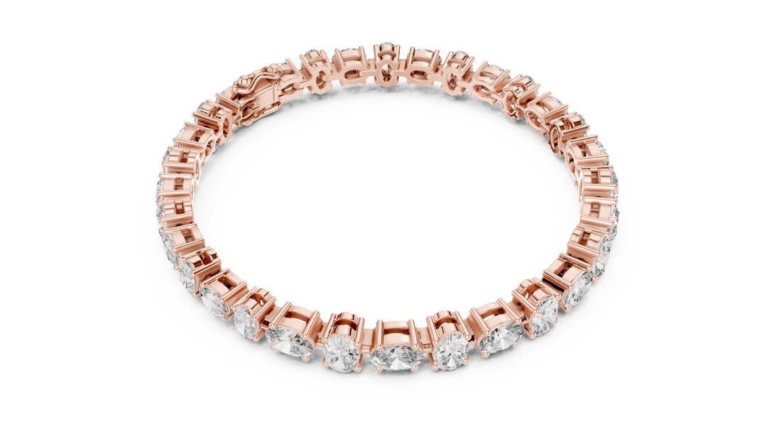 Oval Tennis Bracelet — 7.71ct