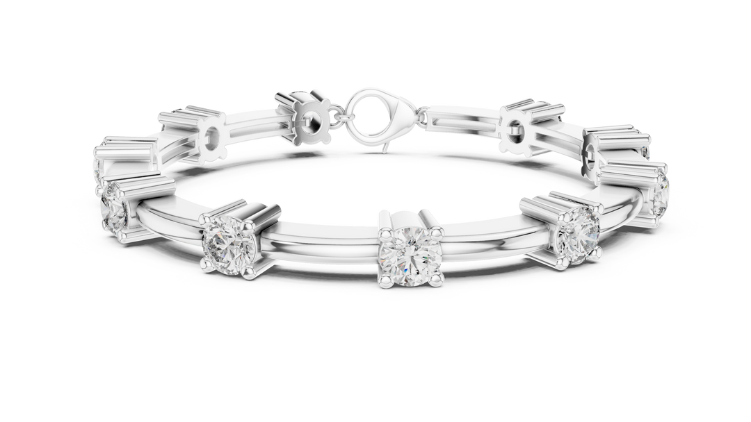 Diamond Station Bracelet — 5.60ct