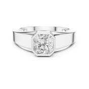 Radiant Signet Mens Ring — 1.10ct
