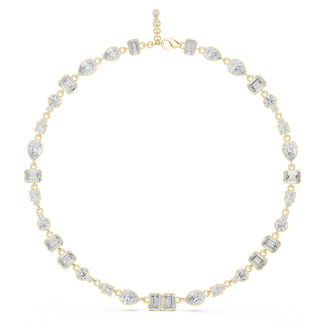 Mixed-Shape Tennis Necklace — 5.49ct