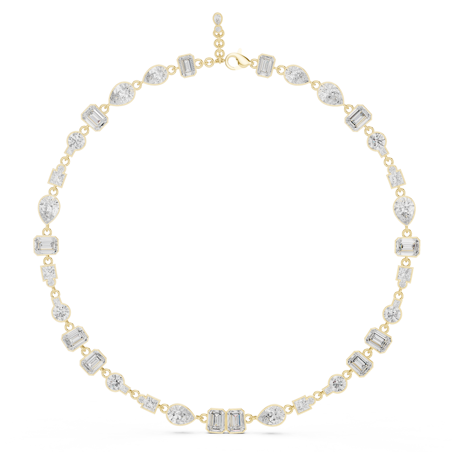 Mixed-Shape Tennis Necklace — 5.49ct