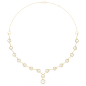 Circular Link Station Necklace — 1.47ct
