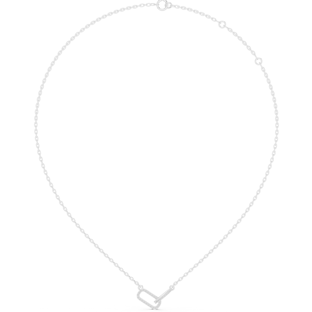 Heart and Arrow Pendant Necklace — 0.30ct