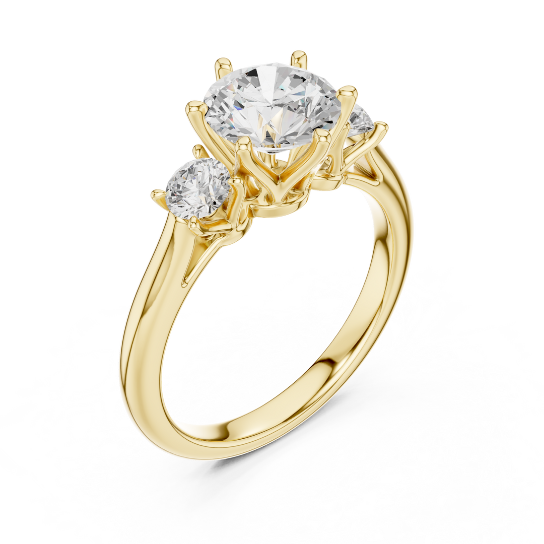 Soleil 1.50ct Round Brilliant Diamond Ring