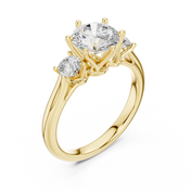 Soleil 1.50ct Round Brilliant Diamond Ring
