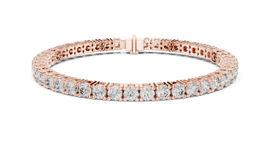 Clasp Tennis Bracelet — 7.42ct