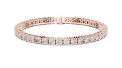 Clasp Tennis Bracelet — 7.42ct