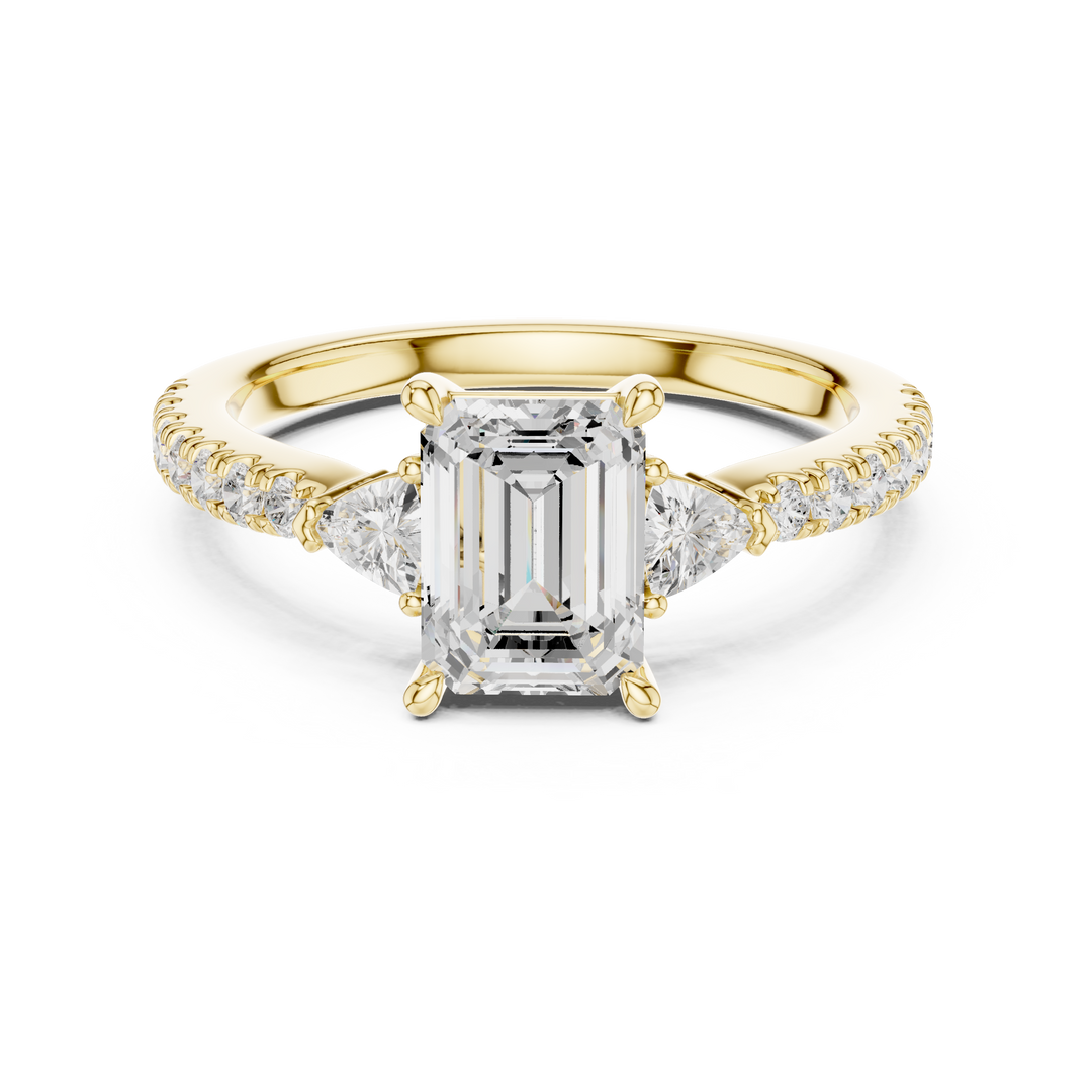 Vivian Emerald Cut Diamond Ring